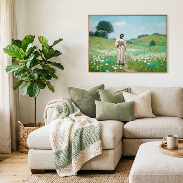 The Good Shepherd - Framed Canvas