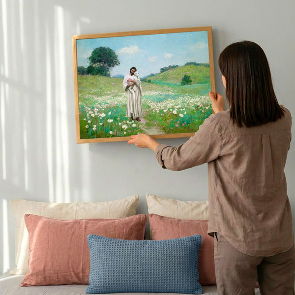The Good Shepherd - Framed Canvas