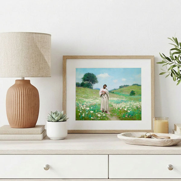 The Good Shepherd - Framed Canvas