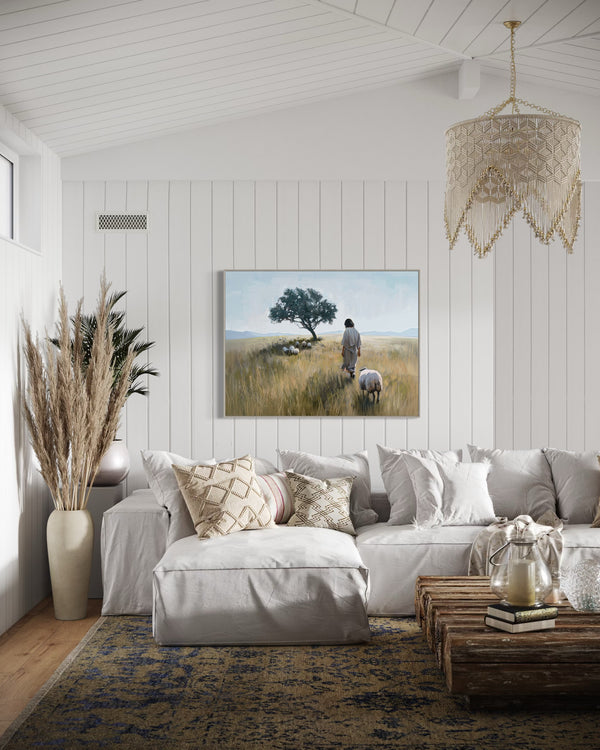 I Know My Sheep - Framed Canvas