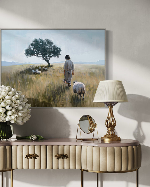 I Know My Sheep - Framed Canvas