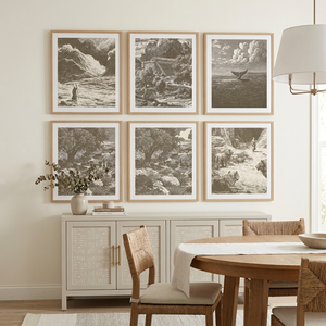 Parting The Red Sea - Framed Glass Print