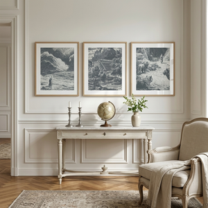 Parting The Red Sea - Framed Glass Print