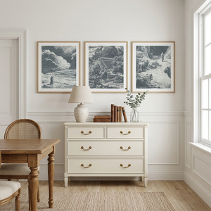 Garden Of Eden - Framed Glass Print
