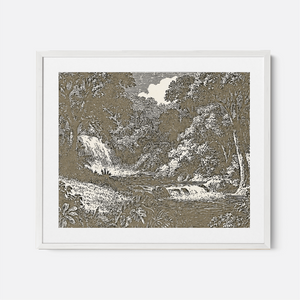 Garden Of Eden - Framed Glass Print