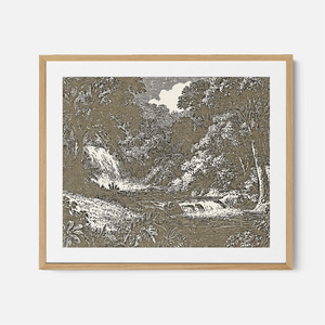 Garden Of Eden - Framed Glass Print