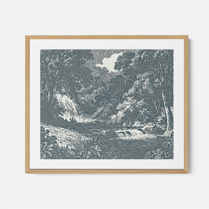 Garden Of Eden - Framed Glass Print
