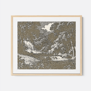 Garden Of Eden - Framed Glass Print