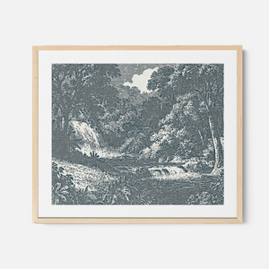 Garden Of Eden - Framed Glass Print