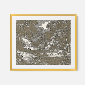 Garden Of Eden - Framed Glass Print