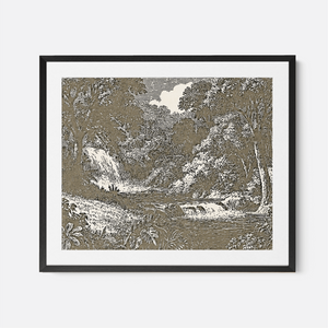 Garden Of Eden - Framed Glass Print