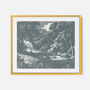 Garden Of Eden - Framed Glass Print