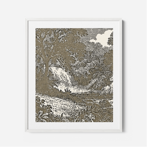 Garden Of Eden - Framed Glass Print