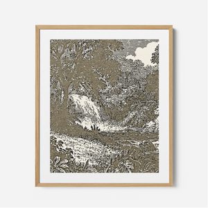Garden Of Eden - Framed Glass Print