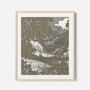 Garden Of Eden - Framed Glass Print