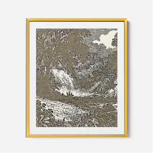 Garden Of Eden - Framed Glass Print