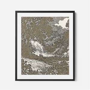 Garden Of Eden - Framed Glass Print