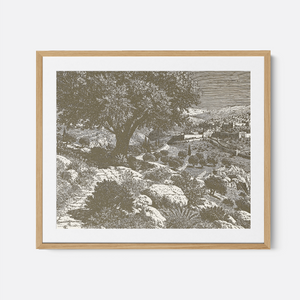 Jerusalem - Framed Glass Print