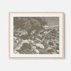 Jerusalem - Framed Glass Print