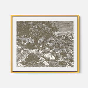 Jerusalem - Framed Glass Print