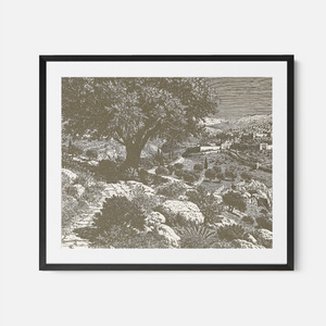 Jerusalem - Framed Glass Print