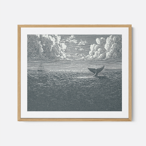 Jonah & The Whale - Framed Glass Print