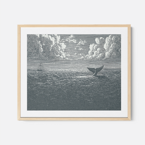 Jonah & The Whale - Framed Glass Print