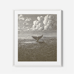 Jonah & The Whale - Framed Glass Print