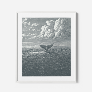 Jonah & The Whale - Framed Glass Print