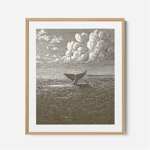 Jonah & The Whale - Framed Glass Print
