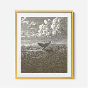 Jonah & The Whale - Framed Glass Print