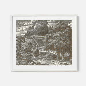 Noah's Ark - Framed Glass Print