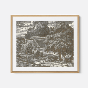 Noah's Ark - Framed Glass Print