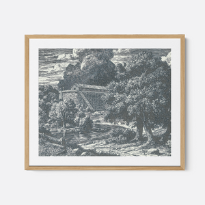 Noah's Ark - Framed Glass Print