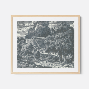 Noah's Ark - Framed Glass Print