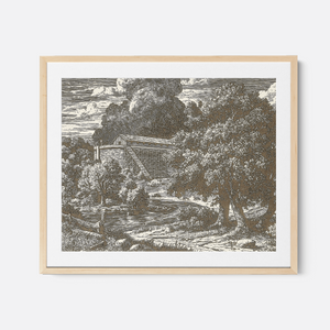 Noah's Ark - Framed Glass Print
