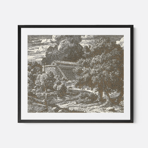 Noah's Ark - Framed Glass Print