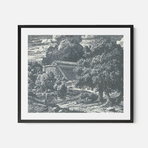 Noah's Ark - Framed Glass Print
