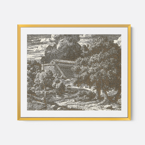 Noah's Ark - Framed Glass Print