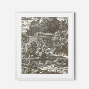 Noah's Ark - Framed Glass Print