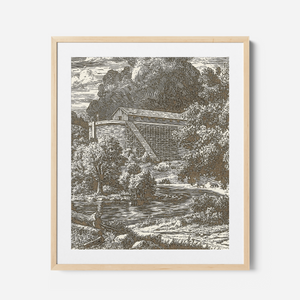 Noah's Ark - Framed Glass Print