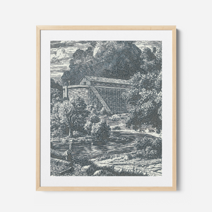 Noah's Ark - Framed Glass Print