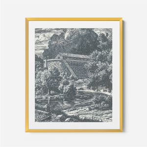 Noah's Ark - Framed Glass Print