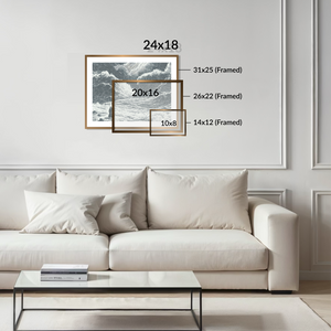 Parting The Red Sea - Framed Glass Print