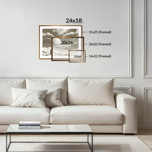 Parting The Red Sea - Framed Glass Print