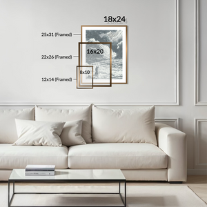 Parting The Red Sea - Framed Glass Print